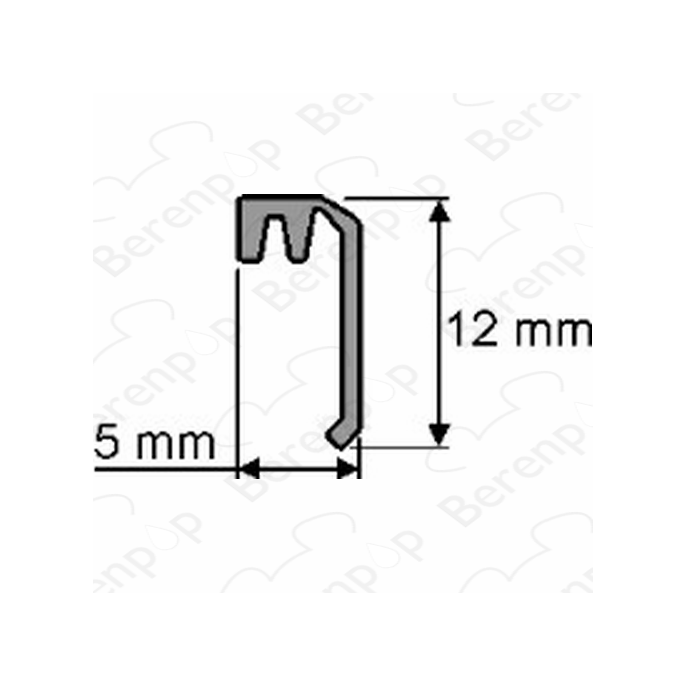 Huppe universal 070020 sealing profile, 185.3cm