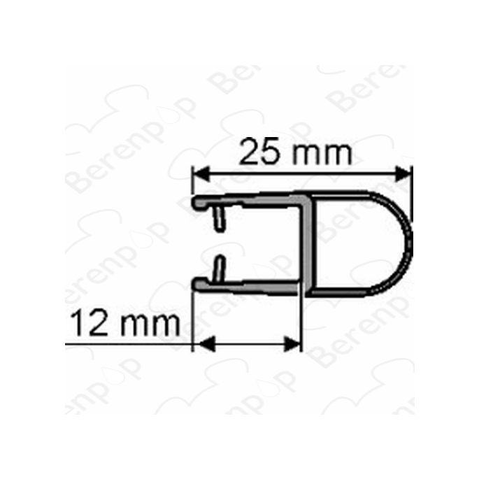 Huppe universal 070038 o-profile, 201cm / 8mm