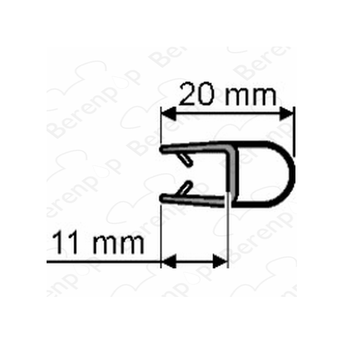 Huppe universal 070039 o-profile, 201cm / 6mm