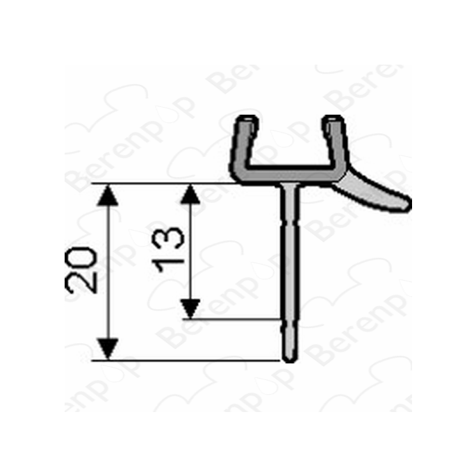 Huppe universal 070055 drain profile curved 105cm / 6mm