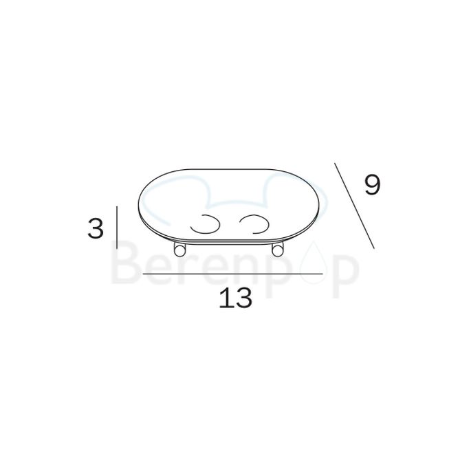 Inda Hotellerie A04090CR soap holder chrome (OUTLET)