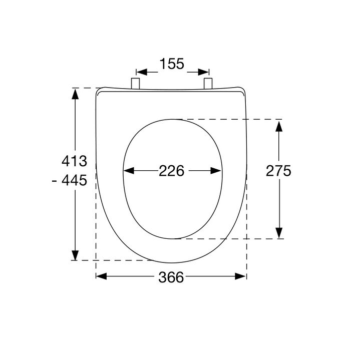 Pressalit Objecta D Pro 997011-DH4999 toilet seat without cover white polygiene