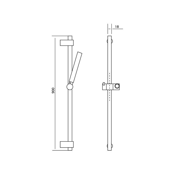 Pure Stainless steel 316 Series RV6301 slide set stainless steel brushed