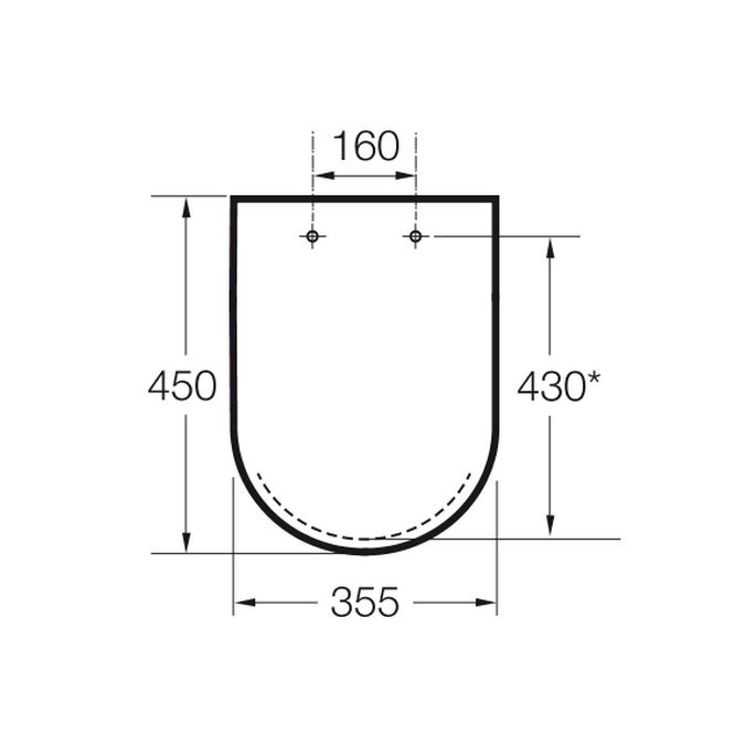 Roca WC-Sitze Dama A801782004 mit Deckel weiß