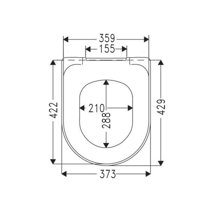 Villeroy en Boch Avento 9M77C101 WC-Sitze mit Deckel weiß