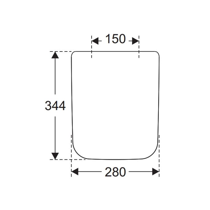 Villeroy en Boch Finion - Legato - Memento - Venticello 8M10S101 urinal lid white