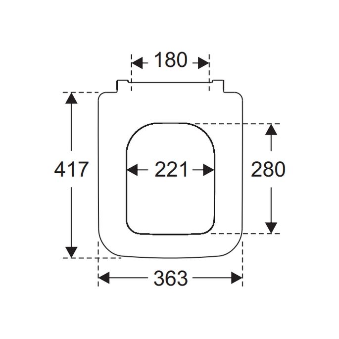 Villeroy en Boch Venticello 8M22S101 toilet seat with cover white