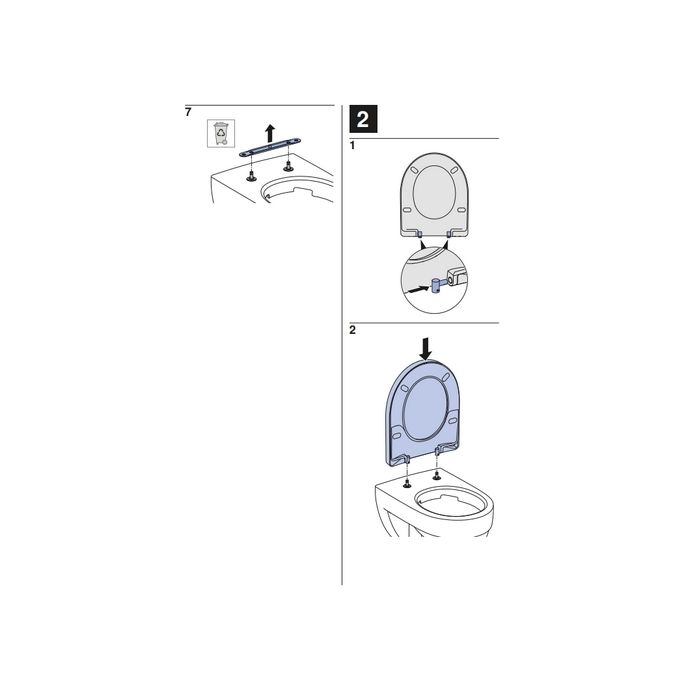 Geberit 300 Basic S8H51108000G toilet seat with cover white