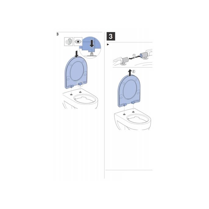 Geberit WC-Sitze Acanto 500.605.01.2 mit Deckel weiß