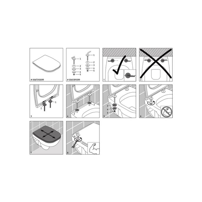 Duravit D-Code compact 0067310099 toilet seat with lid white