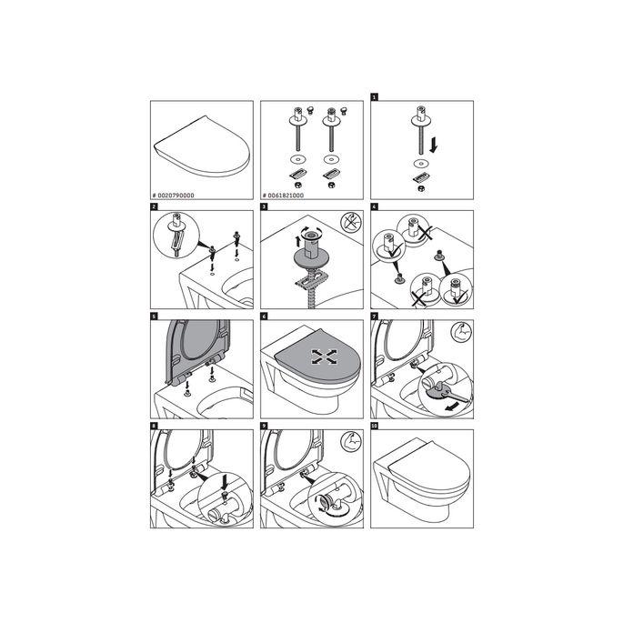 Duravit DuraStyle 0020790000 toiletzitting met deksel wit