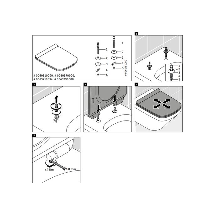 Duravit DuraStyle 0060590000 toiletzitting met deksel wit