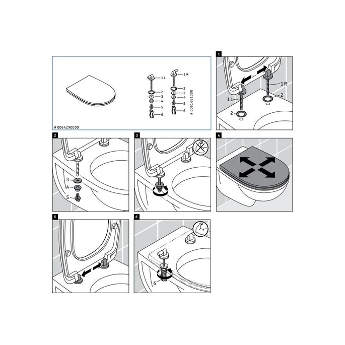 Duravit Duraplus 0064290000 toiletzitting met deksel wit