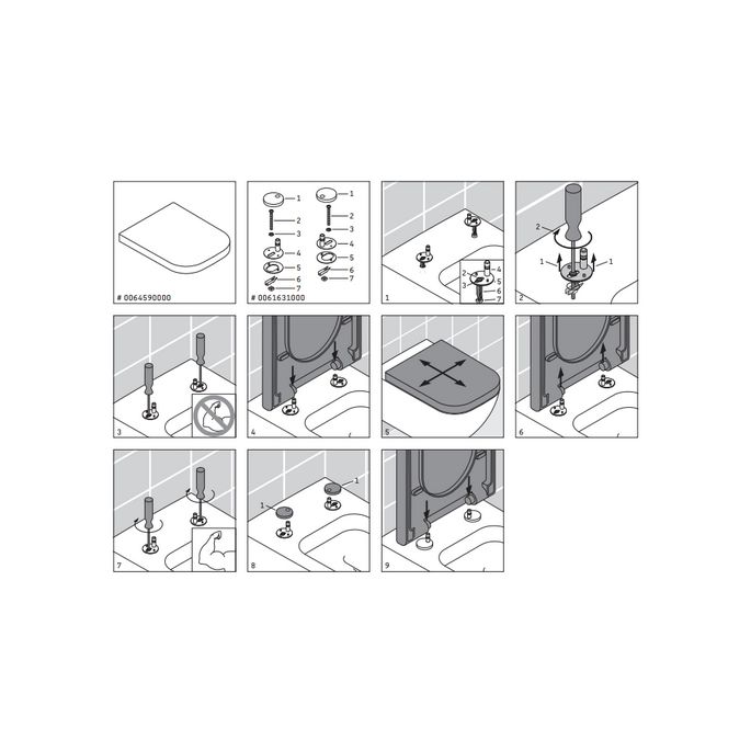 Duravit Happy D.2 0064590000 toilet seat with lid white