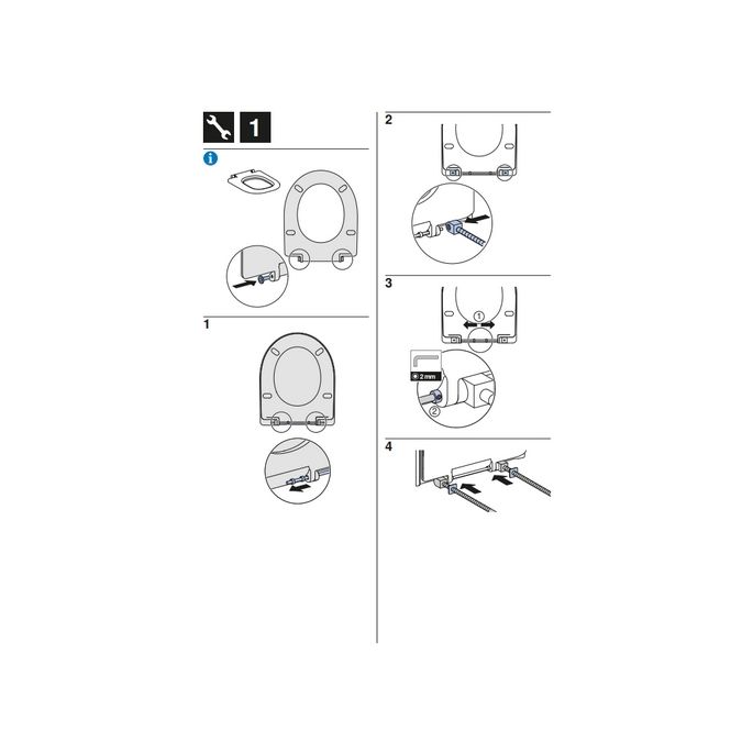 Geberit 300 Comfort Square S8H51103000G toilet seat with cover white *no longer available*