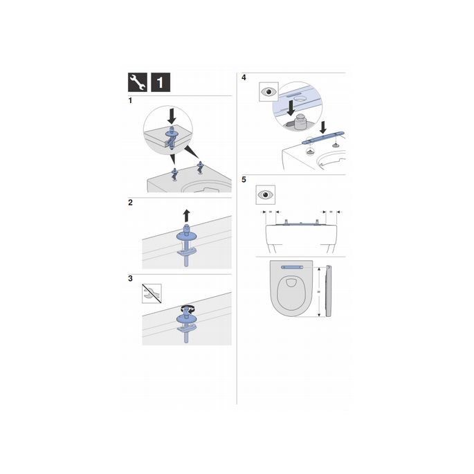 Geberit WC-Sitze Acanto 500.605.01.2 mit Deckel weiß