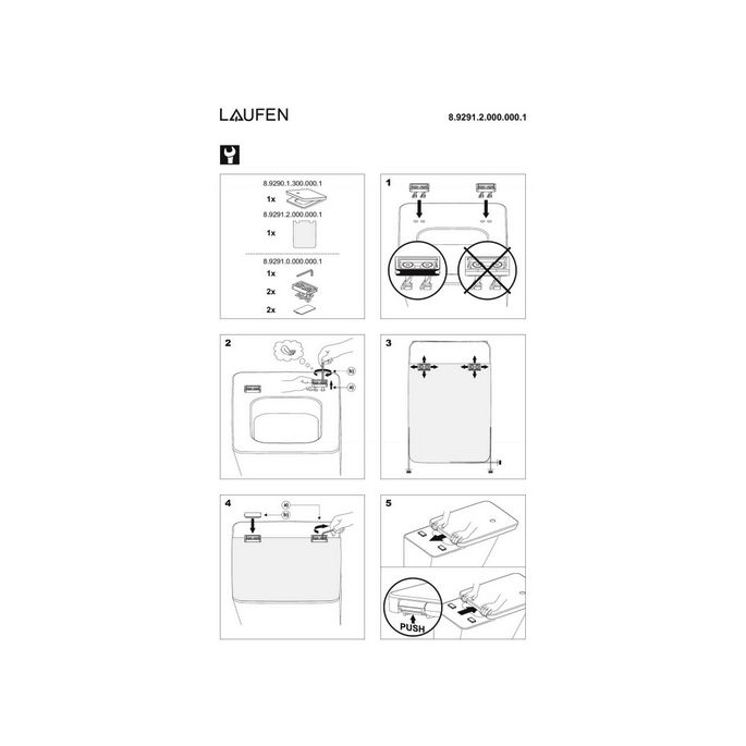 Laufen Il Bagno Alessi dOt 8929100000001 Aufsatz für Toilettensitz