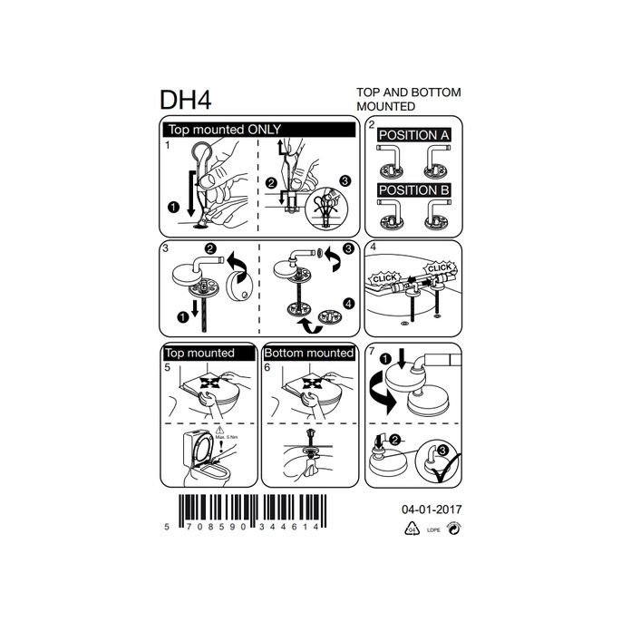 Pressalit Objecta Pro 990011-DH4999 toiletzitting met deksel wit polygiene