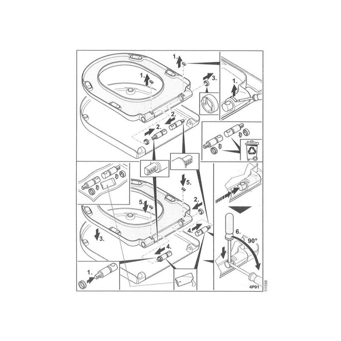 Villeroy en Boch Avento 92237100 softclose damper set for toilet seat