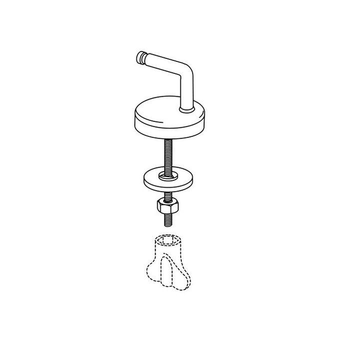 Pressalit 2000 49000-UN3999 toiletzitting zonder deksel wit