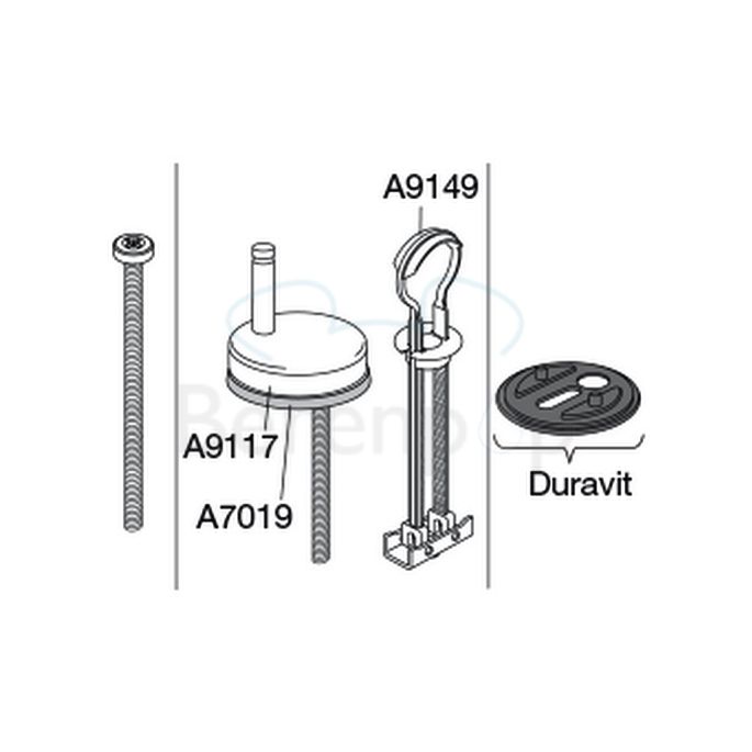 Pressalit 345 938000-D02999 toiletzitting met deksel wit