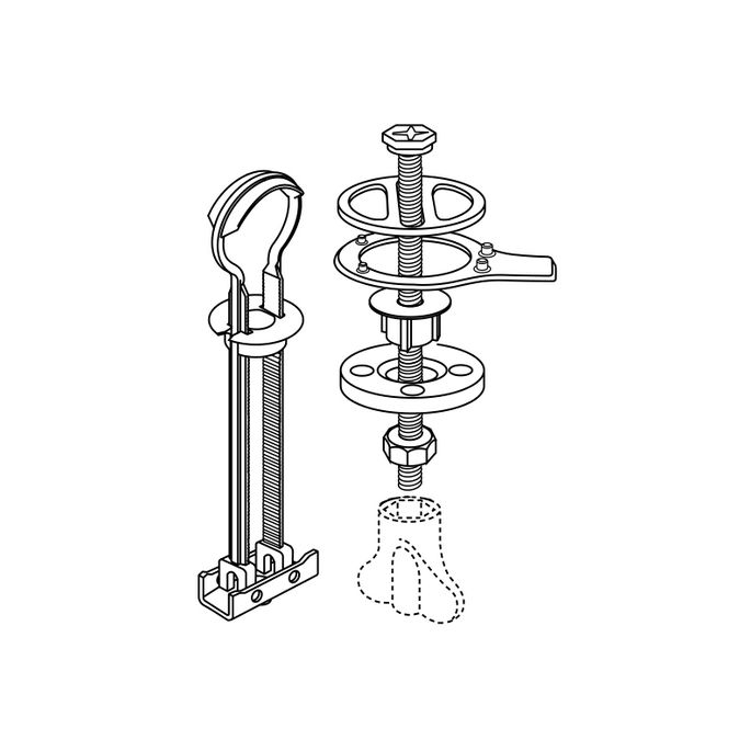 Pressalit Projecta Solid Pro 1004011-DG4925 toiletzitting met deksel wit polygiene