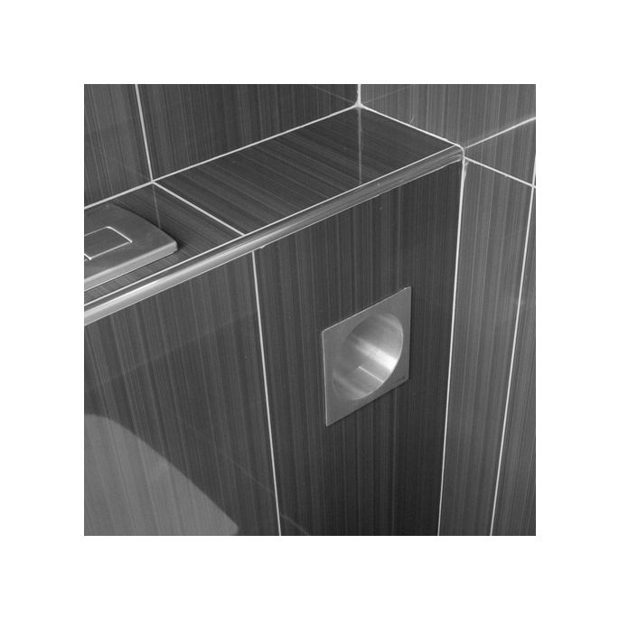 Looox Closed CL2 spare roll holder for 1 roll recessed stainless steel