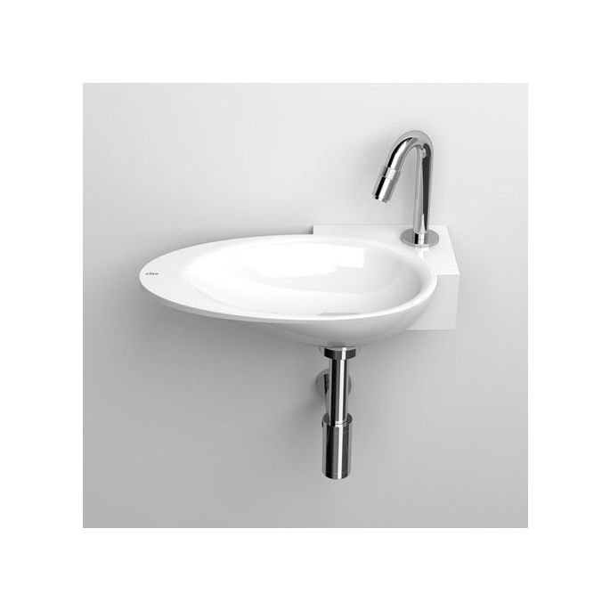 Clou First CL0308100 Mineralmarmor Handwaschbecken 39cm weiß