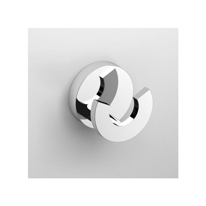 Clou Flat CL0902066 double clothes hook chrome