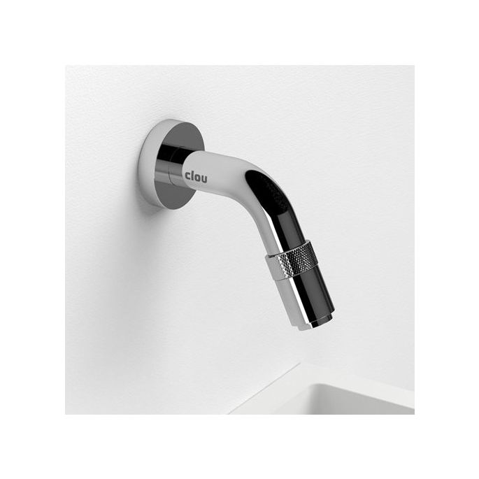 Clou Freddo 11 CL0603015S Handwaschbeckenarmatur Wandauslauf kurz chrom