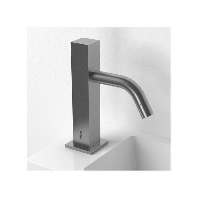 Clou Freddo 5 CL060300641L Handwaschbeckenarmatur stehend hoch gebürstetem Edelstahl