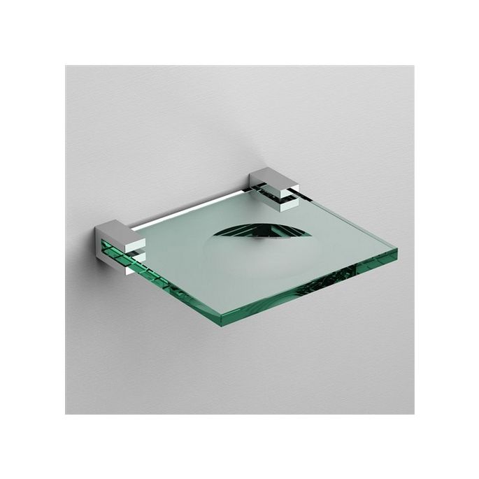 Clou Quadria CL090110129 soap dish clear glass/ chrome