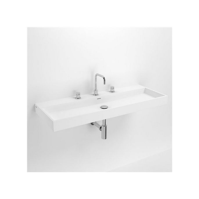 Clou Wash Me CL0213038 wastafel 110x42cm aluite wit
