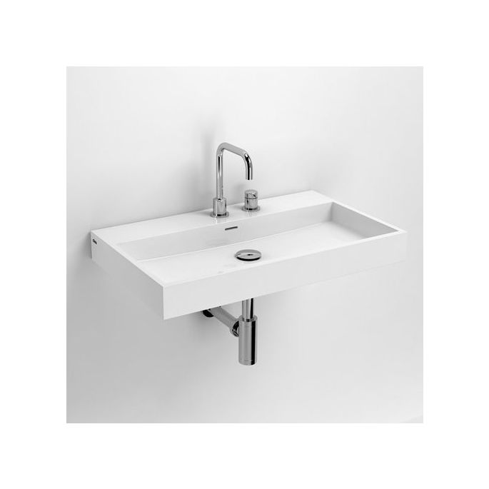 Clou Wash Me CL0226032 Waschbecken 70x42cm Mineralmarmor weiß