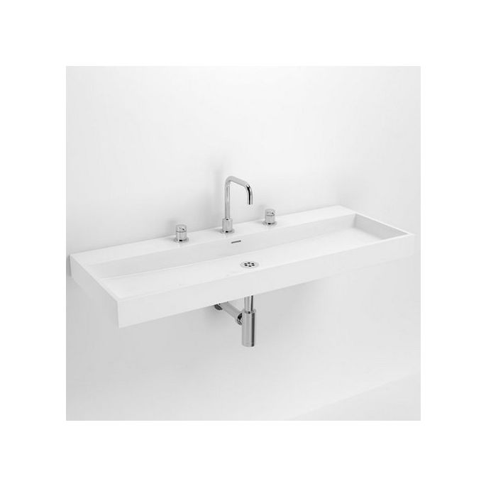Clou Wash Me CL0226038 sink 110x42cm mineral marble white