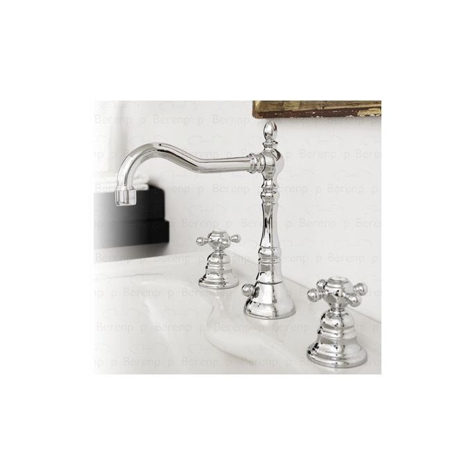 Fima Carlo Frattini Elizabeth F5081OR 3 gats wastafelkraan 2-greeps goud