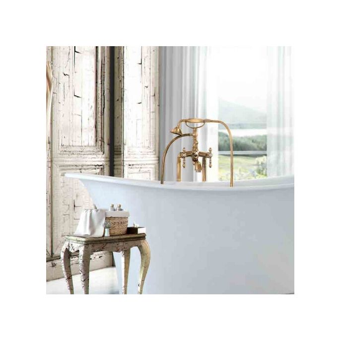 Fima Carlo Frattini Epoque F50544OR freestanding bath faucet 2 handle with garnish gold