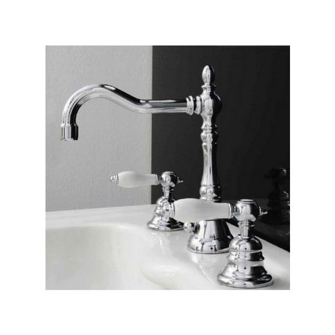 Fima Carlo Frattini Herend F5401CR 3-hole basin faucet 2-handle chrome