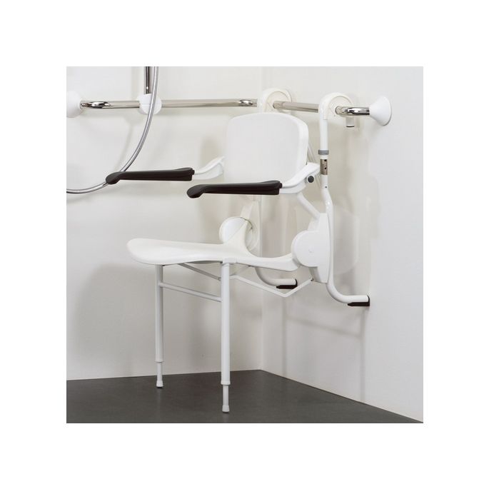 Handicare (Linido) LI2216002411 hanging frame (height adjustable) for shower seat stainless steel coated anthracite