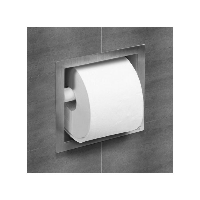 Looox Closed CL4 toiletrolhouder inbouw RVS