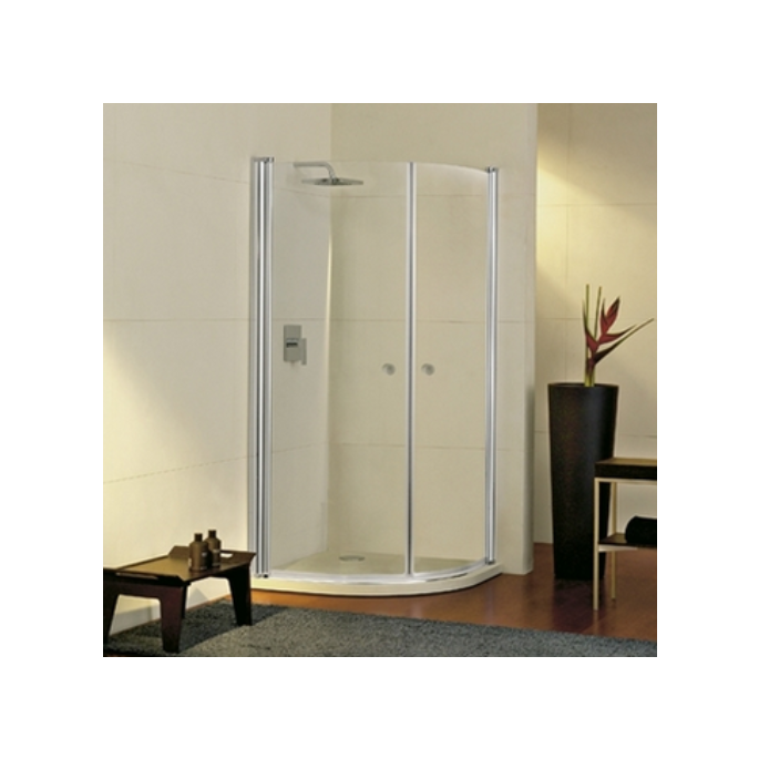 PDPlan Cristal C906 Satz Abtropfleisten 61,3cm inklusive 4 Ecken für Runddusche 90x90cm