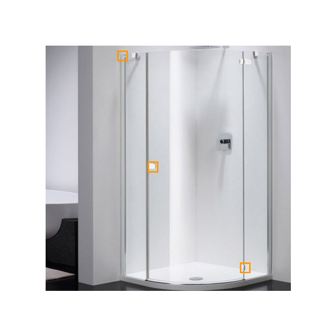 Provex 1236SA00F drainage strip 92cm, 15mm high, transparent, for glass thickness 6mm