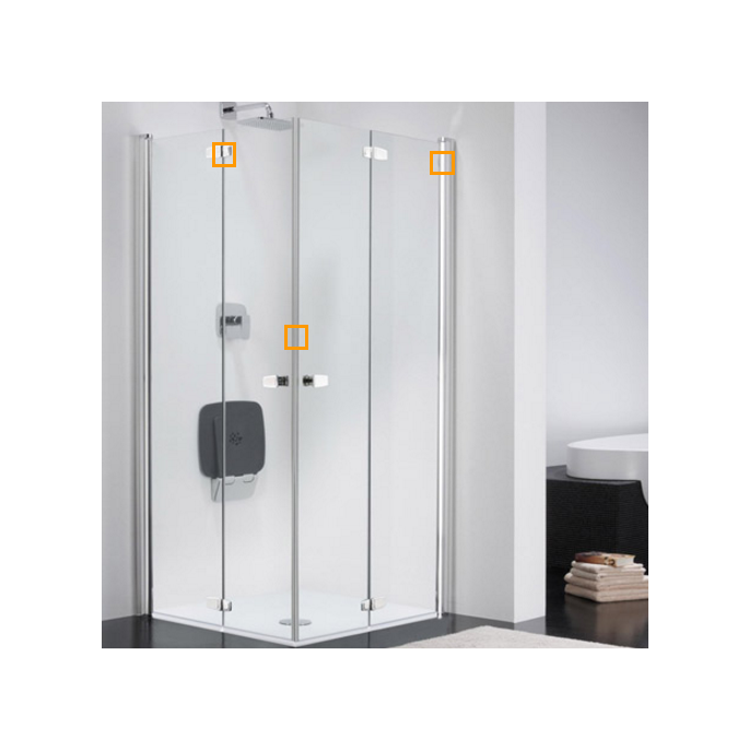 Provex 1245SA00F drainage strip 120cm, 18mm high, transparent, for glass thickness 6mm