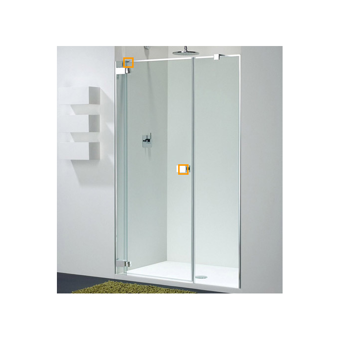 Provex 1245SA00F drainage strip 120cm, 18mm high, transparent, for glass thickness 6mm