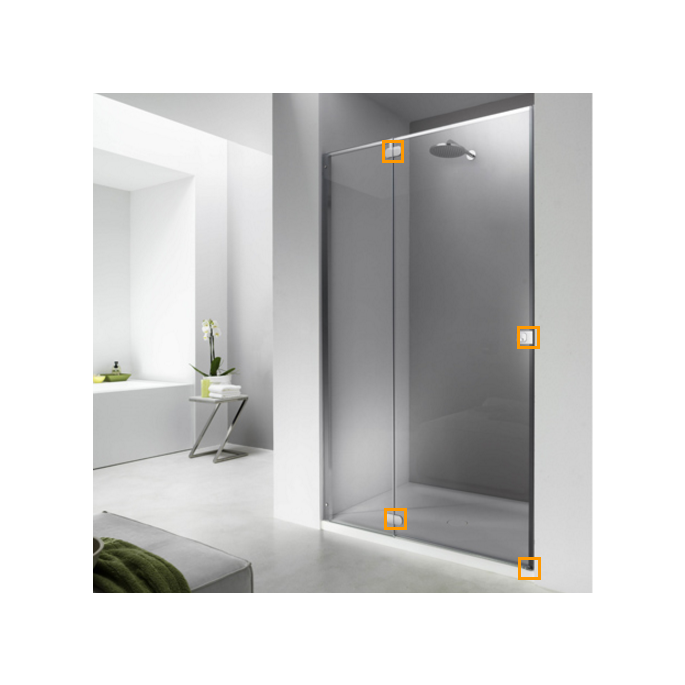 Provex 1312SA00F drainage strip 120cm, 18mm high, transparent, for glass thickness 8mm