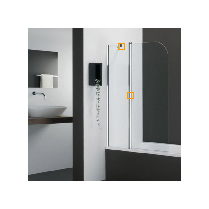 Provex 1246SA00F drainage strip 120cm, 18mm high, transparent, for glass thickness 6mm