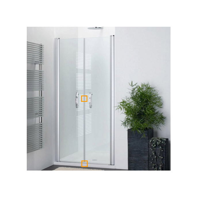 Provex 1246SA00F drainage strip 120cm, 18mm high, transparent, for glass thickness 6mm