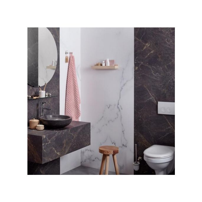 Haceka Allure 1208471 planchet 600mm helder glas/ RVS geborsteld