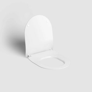 Clou Hammock CL040606020 thin toilet seat with lid matt white