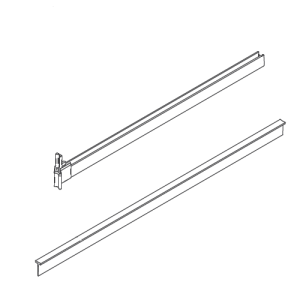 HSK Exklusiv E85058 Glastürrahmen mit Endkappe für Drehtür rechts, 6mm *nicht länger verfügbar*